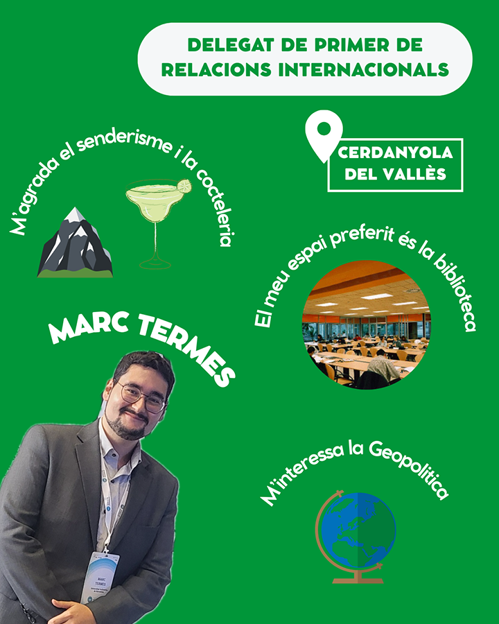 Marc Termes, Delegat de primer de Relacions Internacionals