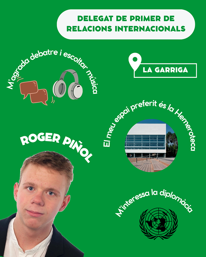 Roger Piñol, Delegat de primer de Relacions Internacionals