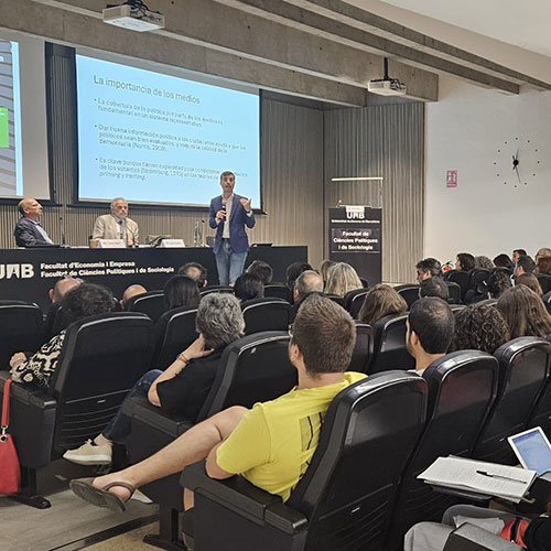 Amplia la imatge 2024: Pablo Simón durant la inauguració del curs 2024-2025
