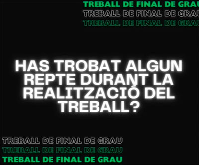 Reprodueix el video Has trobat algun repte durant la realització del treball?