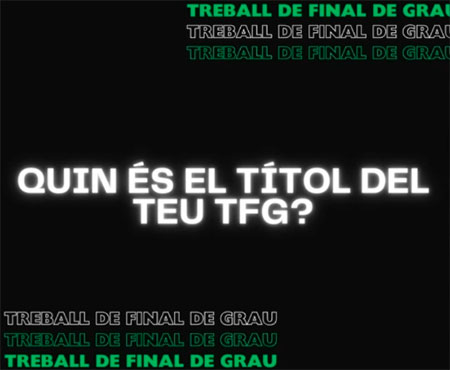 Reprodueix el video Quin és el títol del teu TFG?