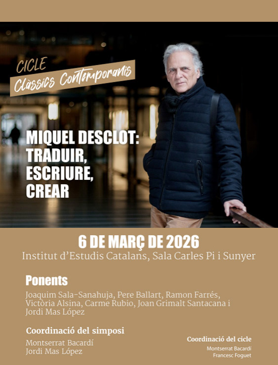 Miquel Desclot: traduir, escriure, crear