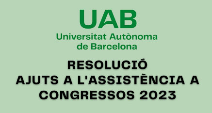 RESOLUCIÓ AJUTS A L'ASSISTÈNCIA A CONGRESSOS 2023