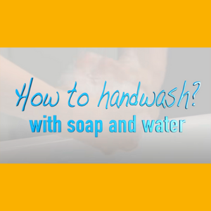 Play the video How to handwash? With soap and water
