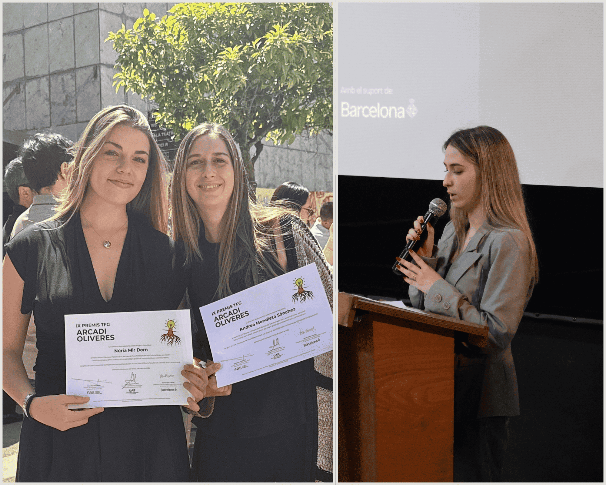 Photography awarded students Arcadi Oliveres Awards 2026