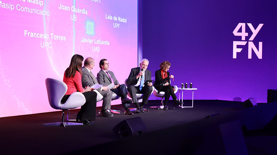Imatge de la conferència «Barcelona's University Ecosystem: Where Academic Excellence Meets Startup Ambition»