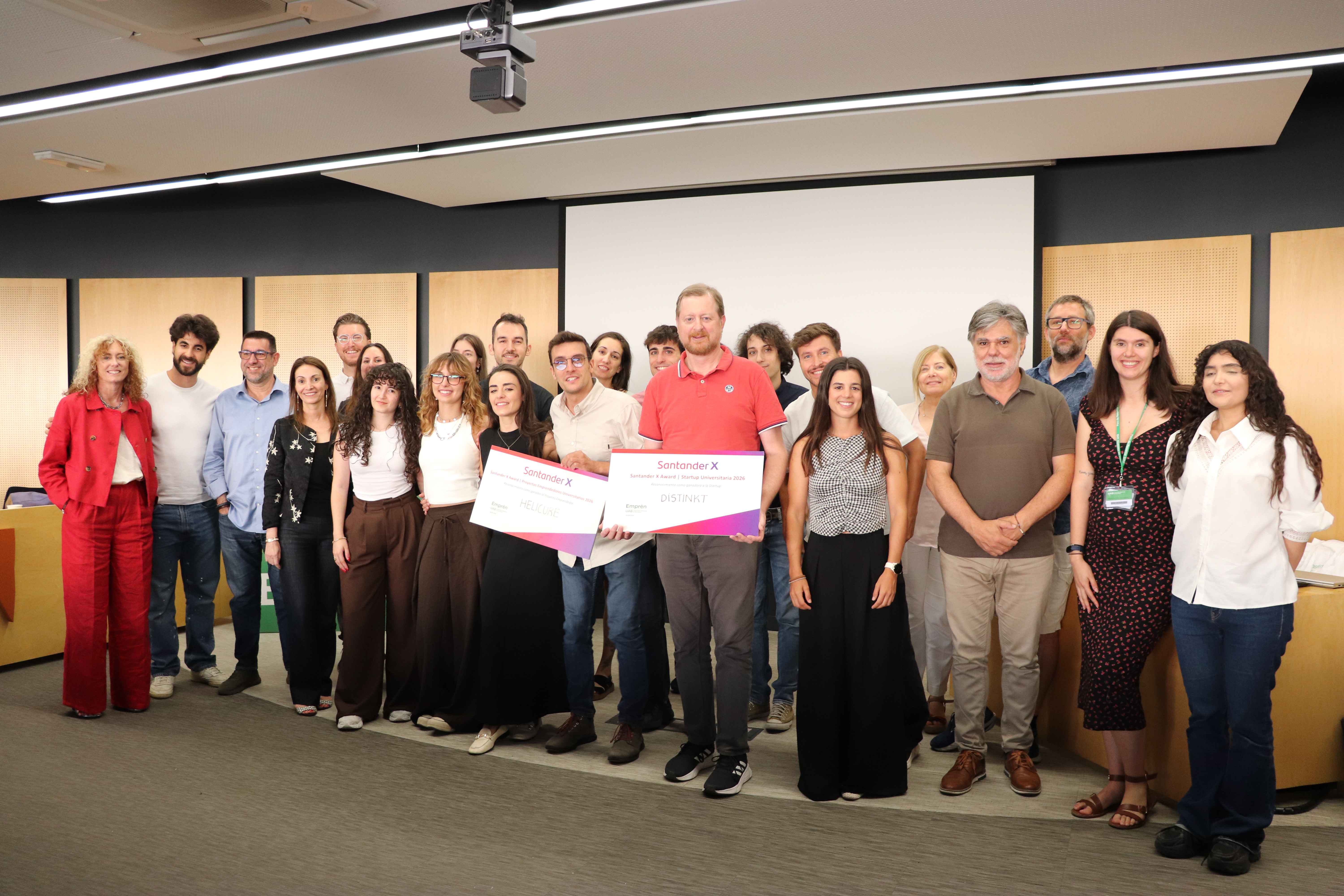 Participants i guanyadores del Santander X Awards