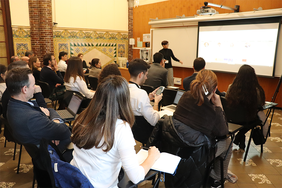 Photograph of the 2023 investment forum of the Archimedes Accelerator