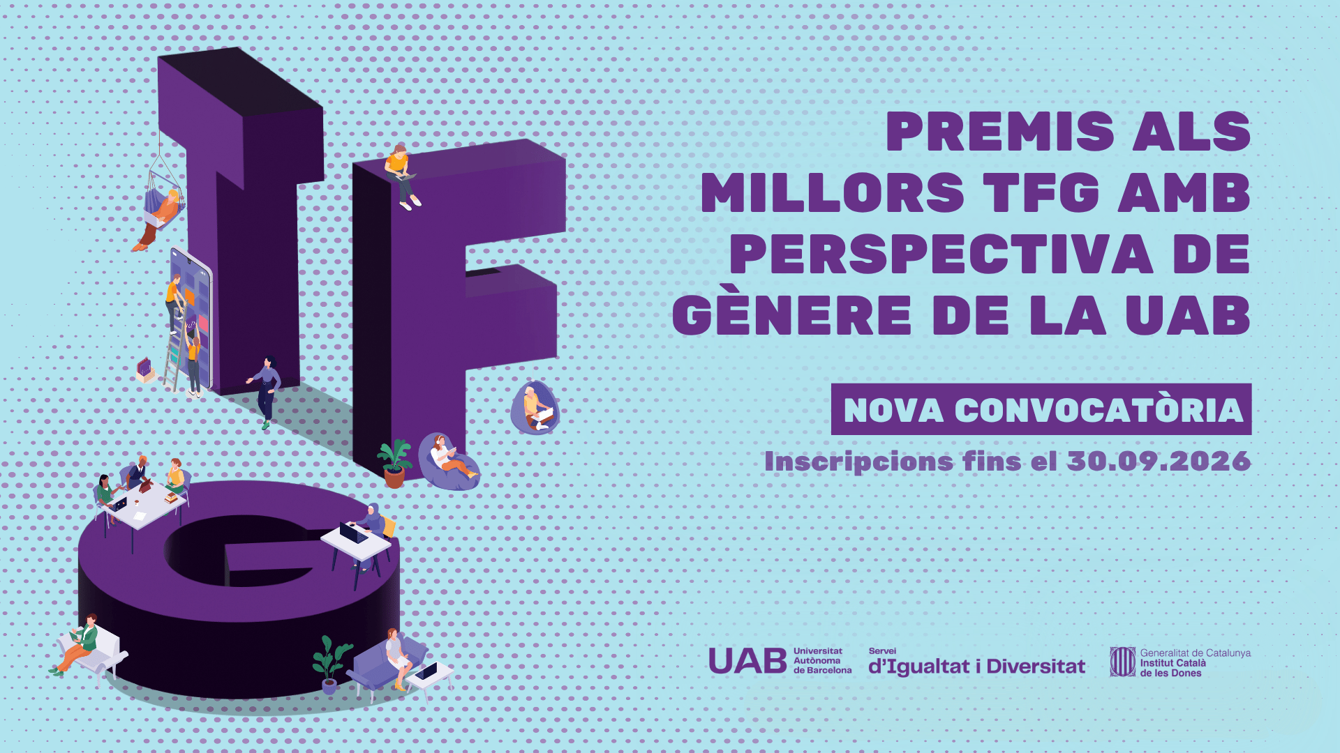 Imatge convocatòria Premis als millors TFG amb perspectiva de gènere de la UAB