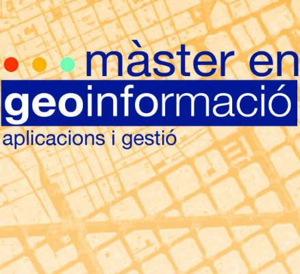 imatge i logo del Màster en geoinformació