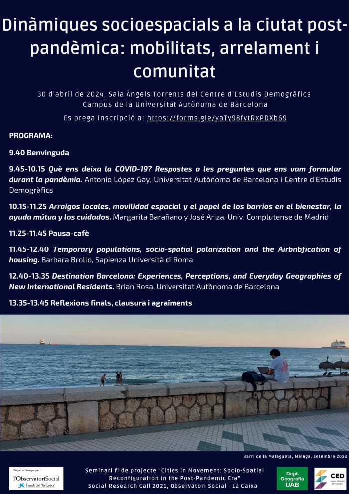 Seminari ciutats post pandèmiques