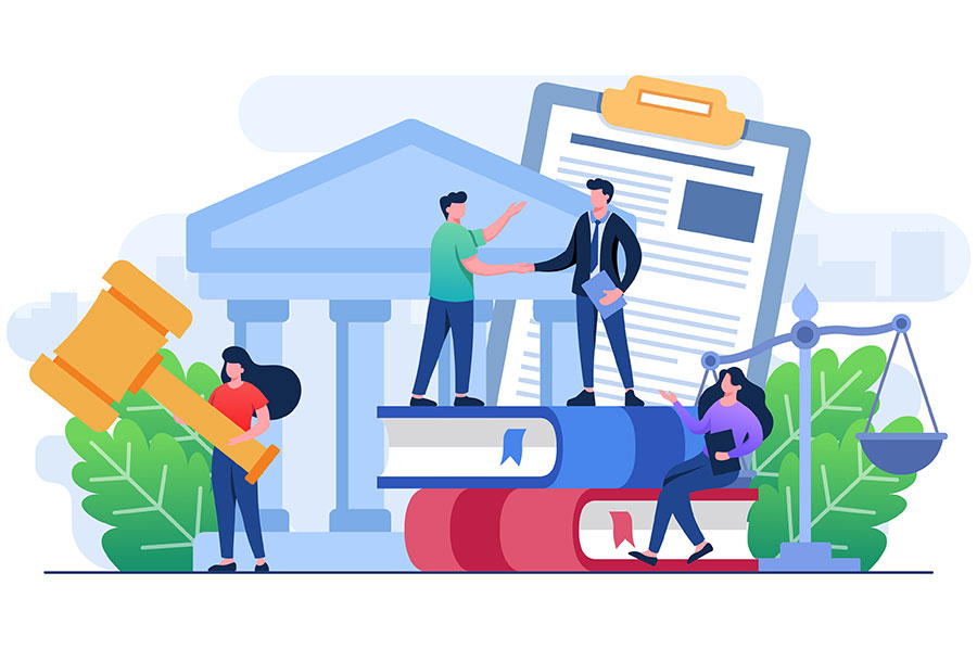 Group of Law students