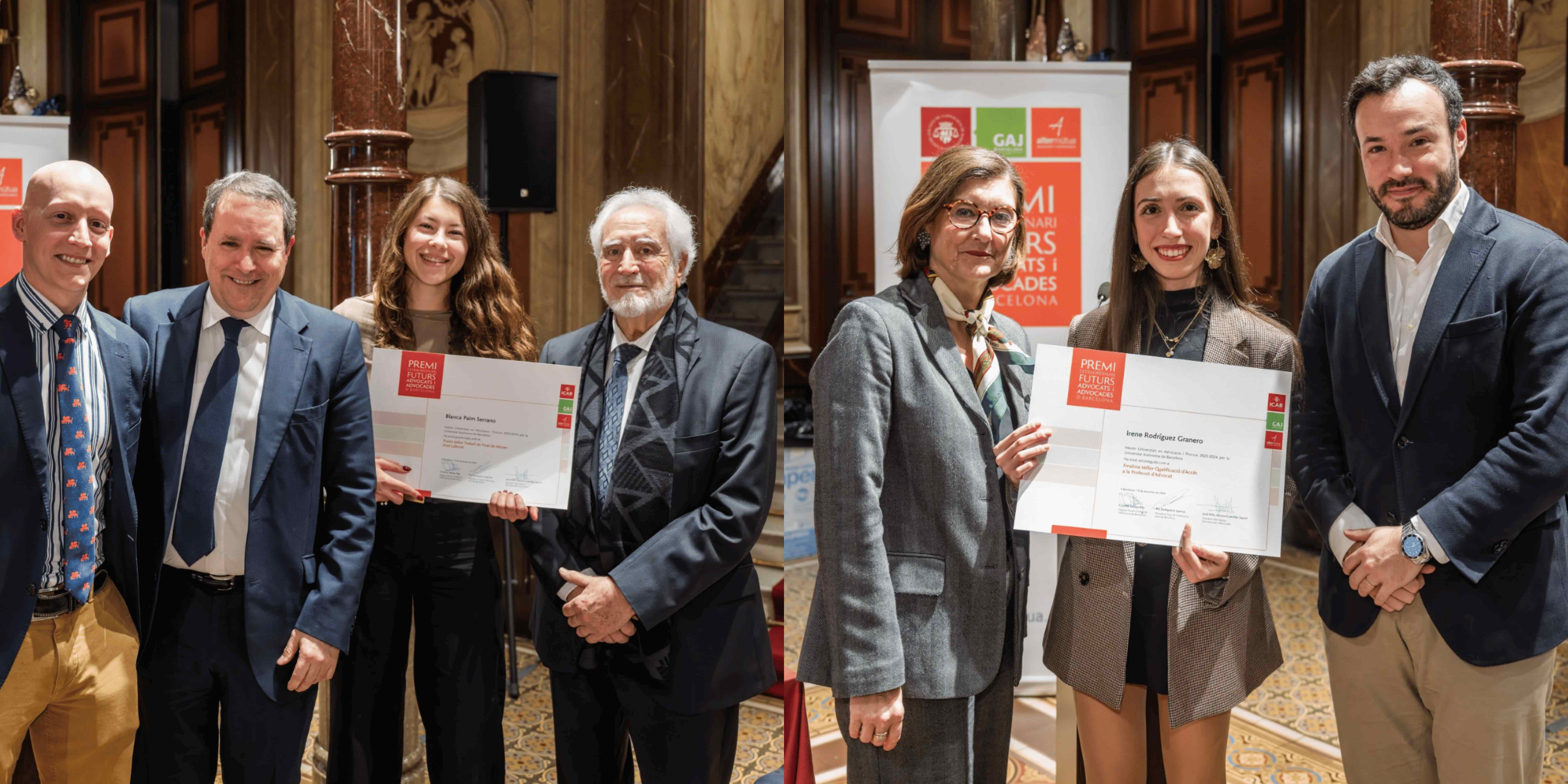 Reconeixement de dues alumnes