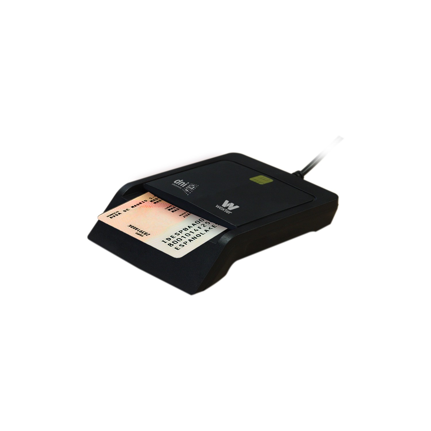 Black electronic ID reader
