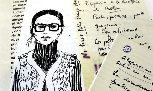 Documents and drawings of Ana Simon.