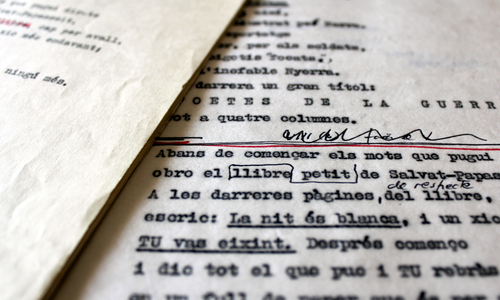 Documents and notes of Josep Pedreira