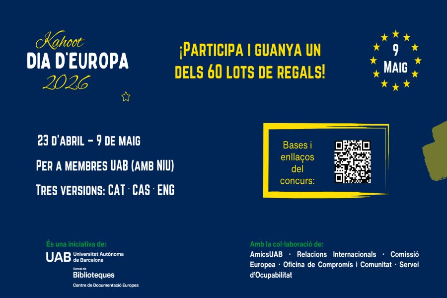 Information poster of Europe Day Kahoot 2026