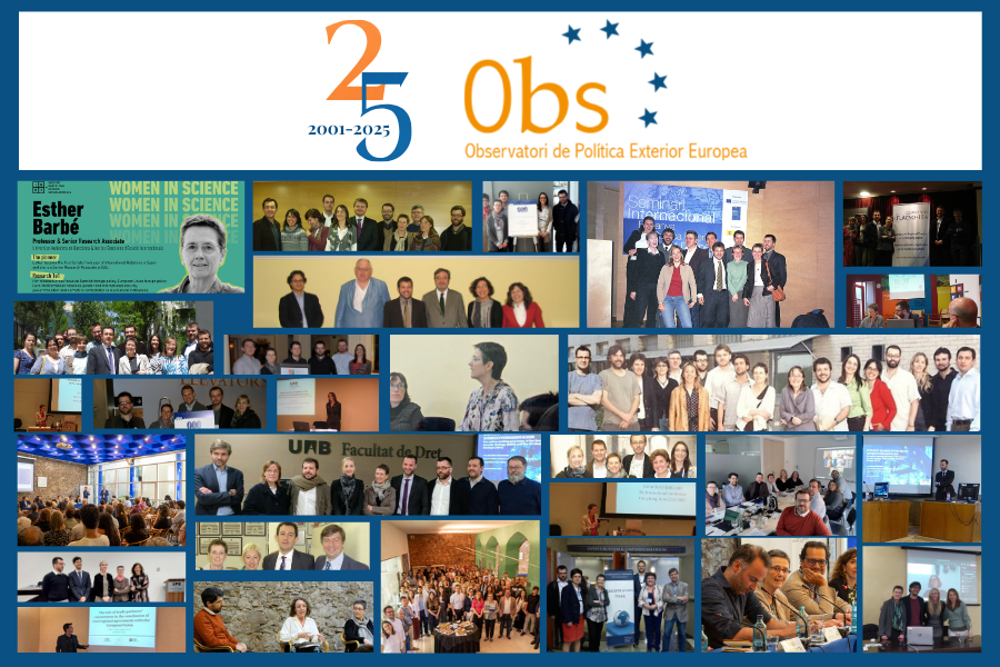 Poster of the exhibition of the 25th anniversariy of Obs