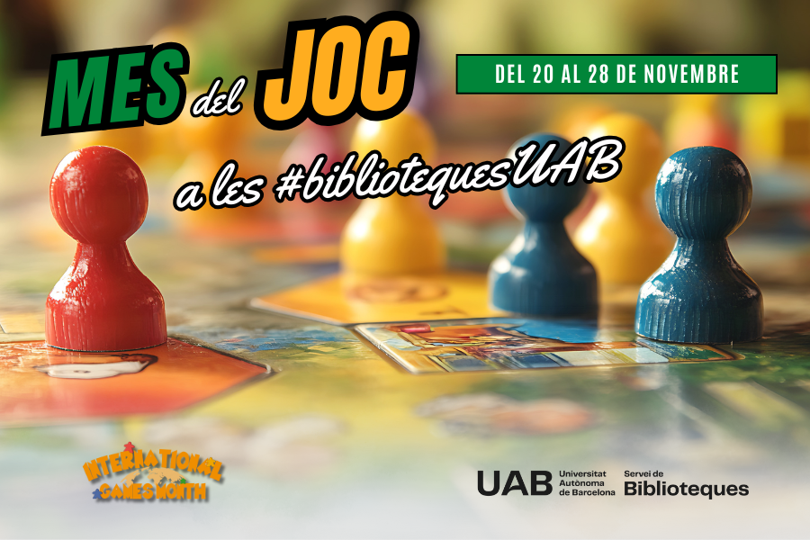 Poster for International Games Month in the libraries in 2025