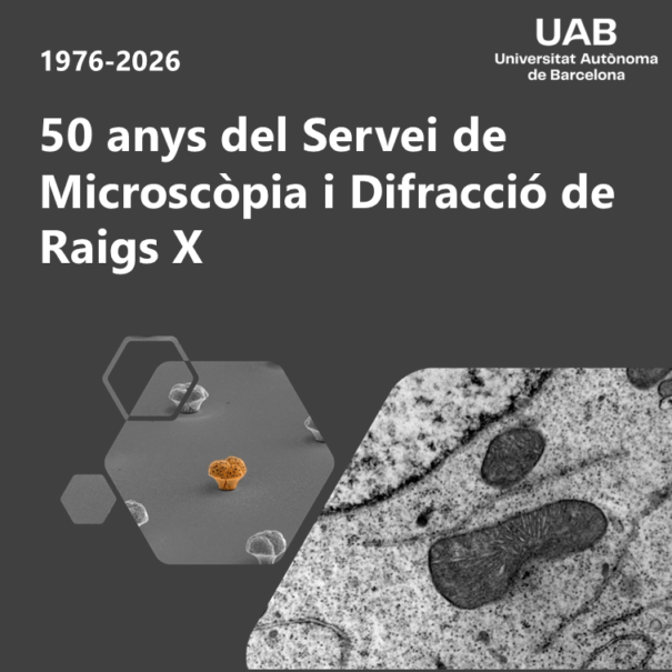 poster 50th anniversary Microscopy & X-Ray diffraction service