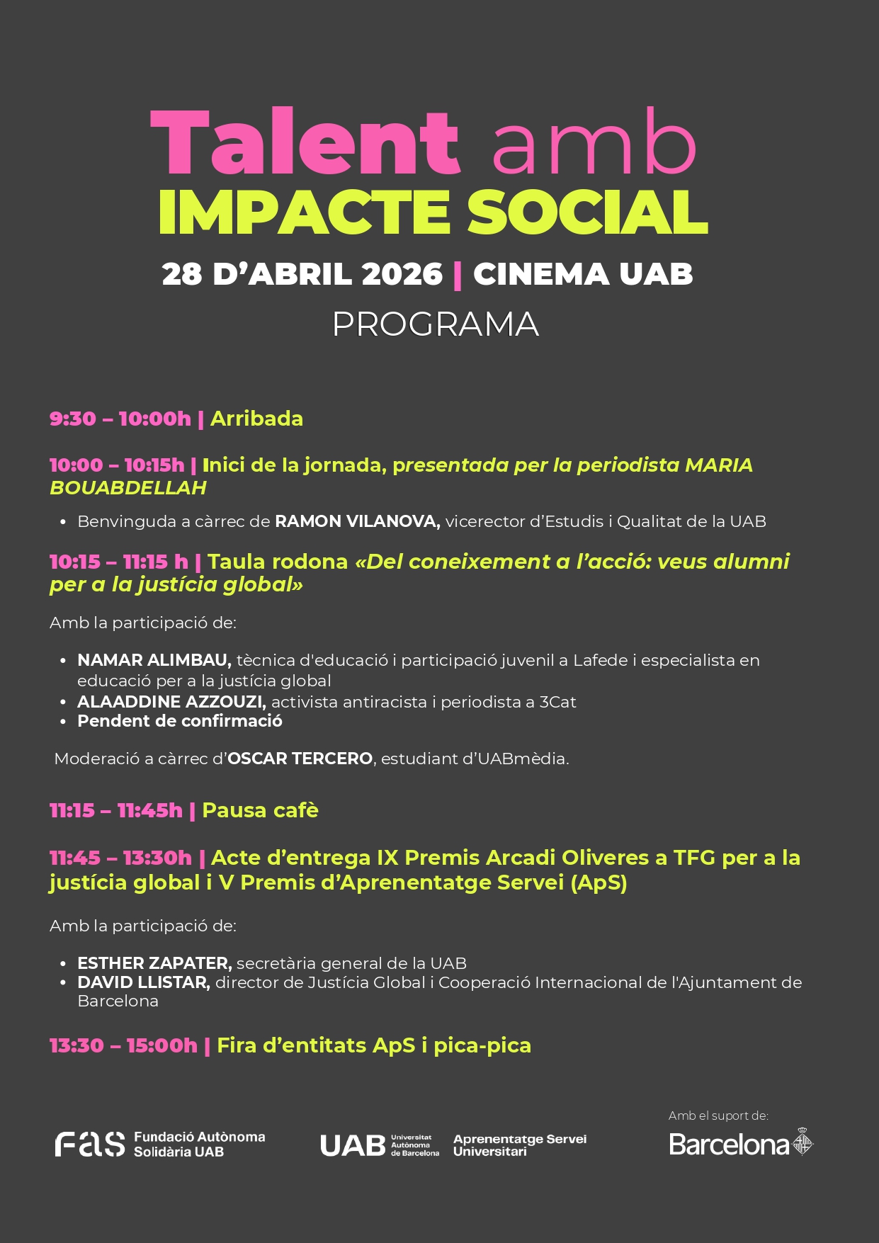 PROGRAMA JORNADA TALENT JOVE