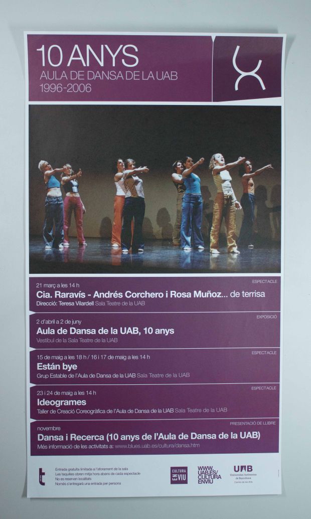 Amplía la imagen  10 años. Aula de danza de la UAB 1996-2006