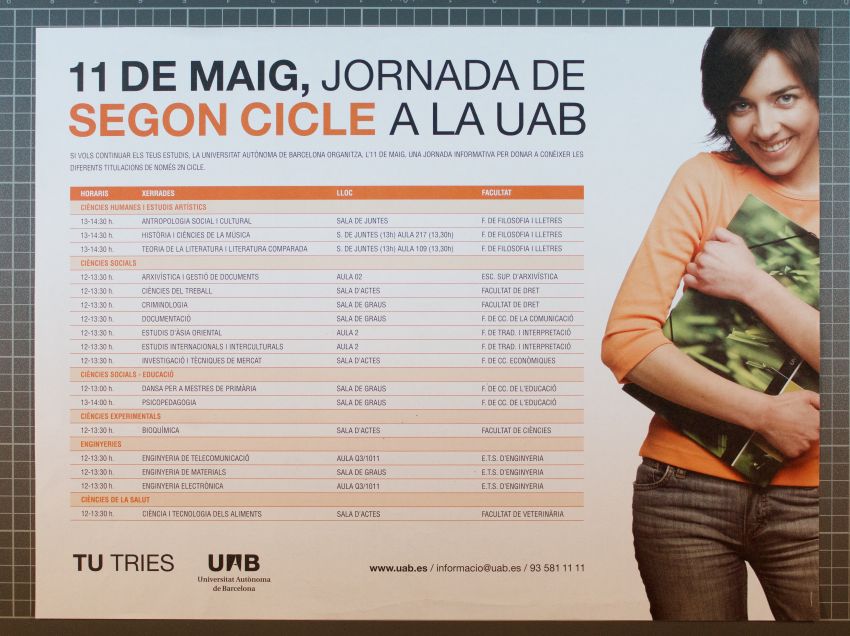 Amplía la imagen  11 de Mayo, Jornada de SEGUNDO CICLO a la UAB