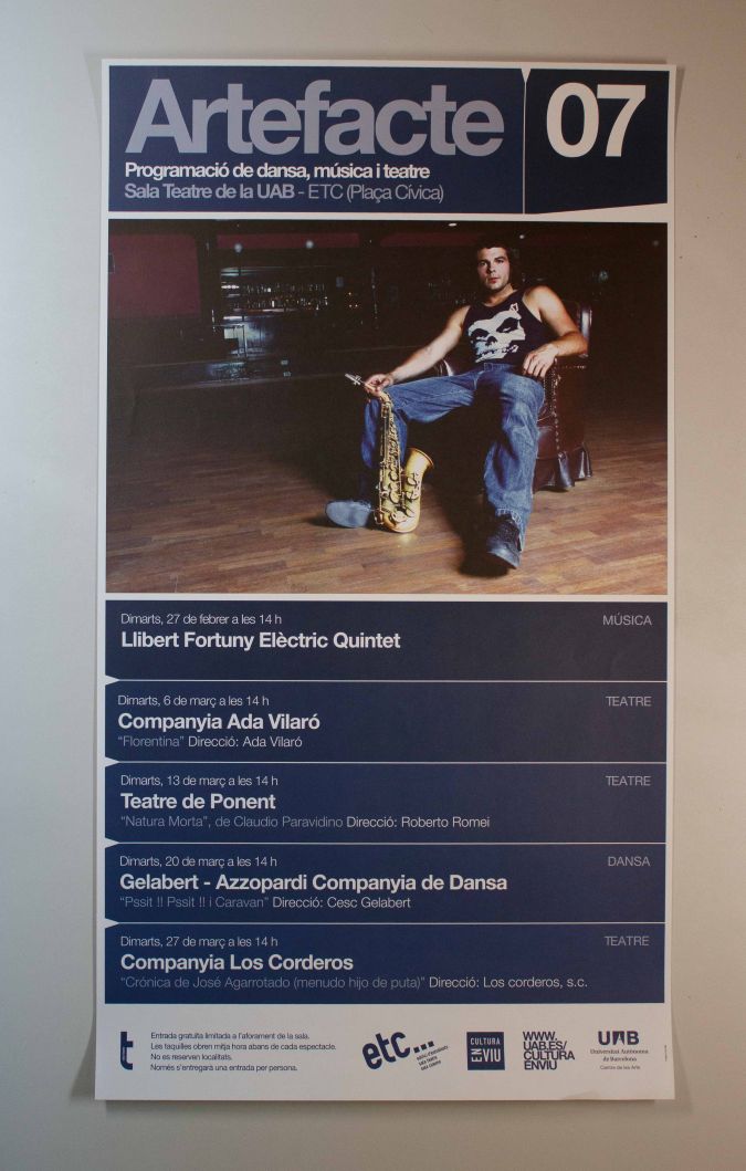 Amplía la imagen  Artefacto 07. Programación de Danza, Música y Teatro