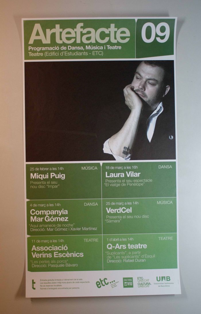 Amplía la imagen  Artefacto 09. Programación de Danza, Música y Teatro