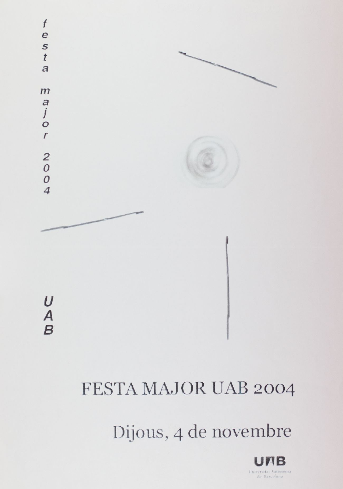 Amplía la imagen Concurso de Carteles Fiesta Mayor UAB 2004
