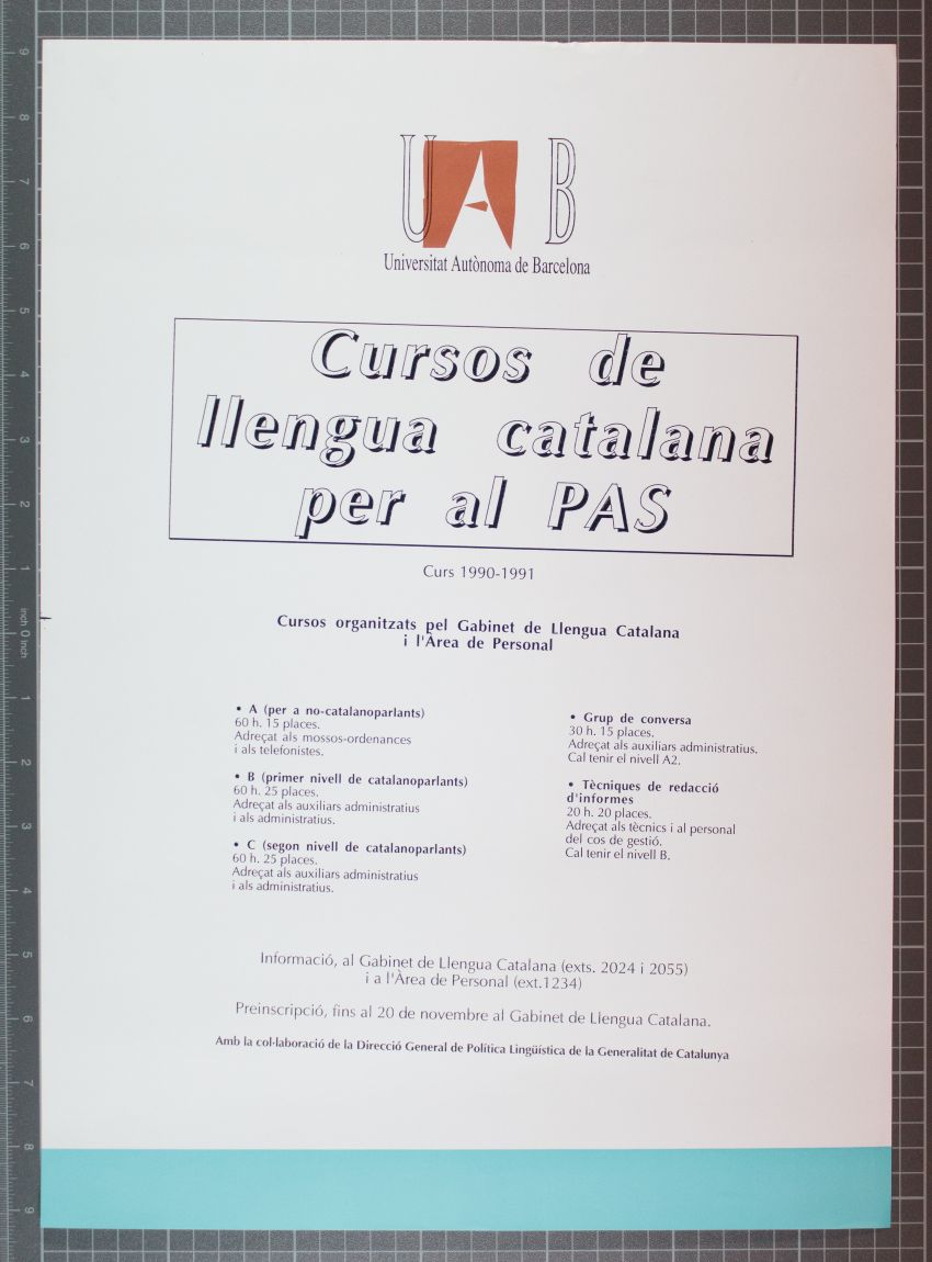 Amplía la imagen Cursos de Llengua Catalana per al PAS