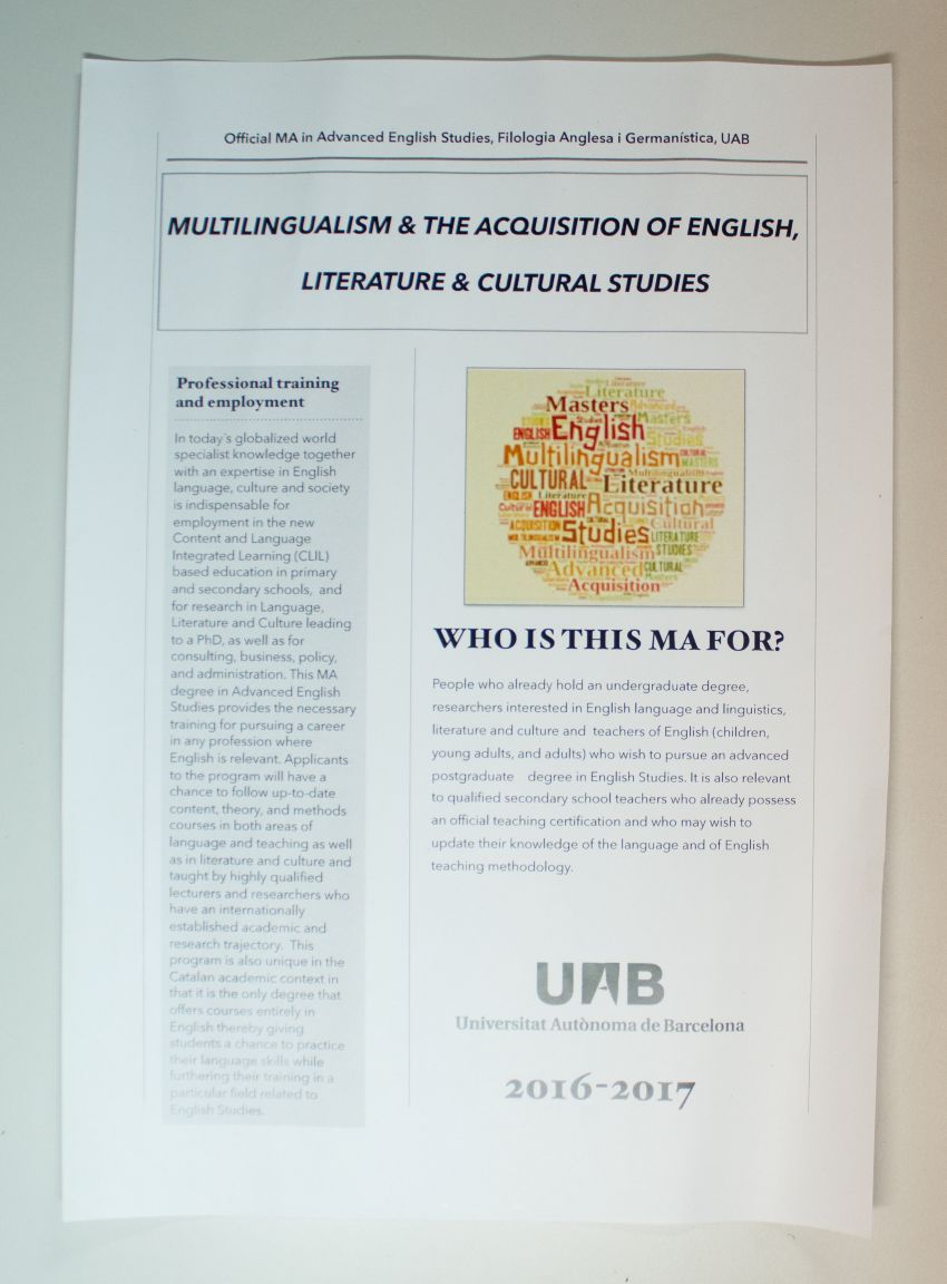 Amplía la imagen  Oficial DT. in Advanced English Studies, Filologia Ingles y Germanística