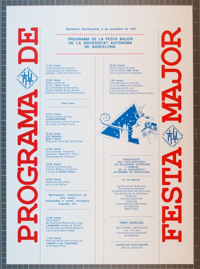 Amplía la imagen Programa de Fiesta Mayor 1987