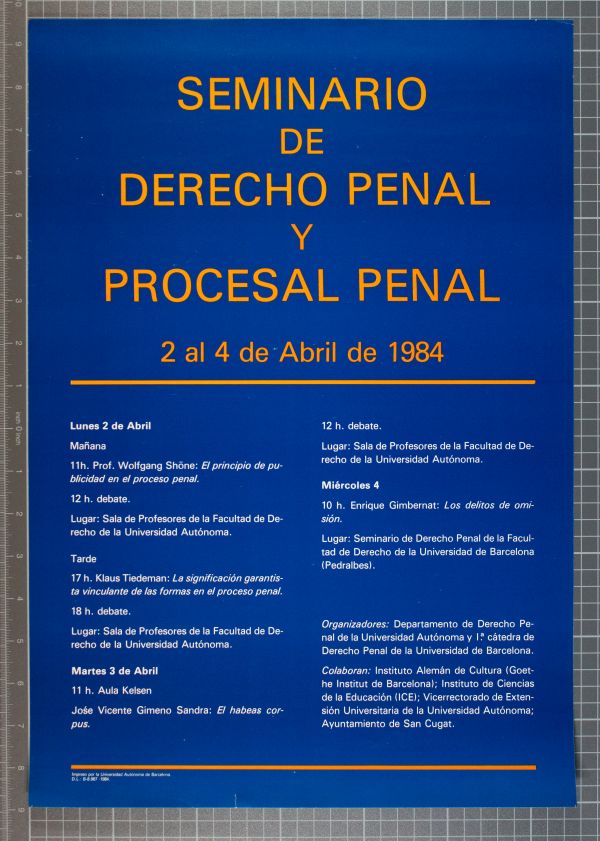 Amplía la imagen Seminario de derecho penal y procesal penal
