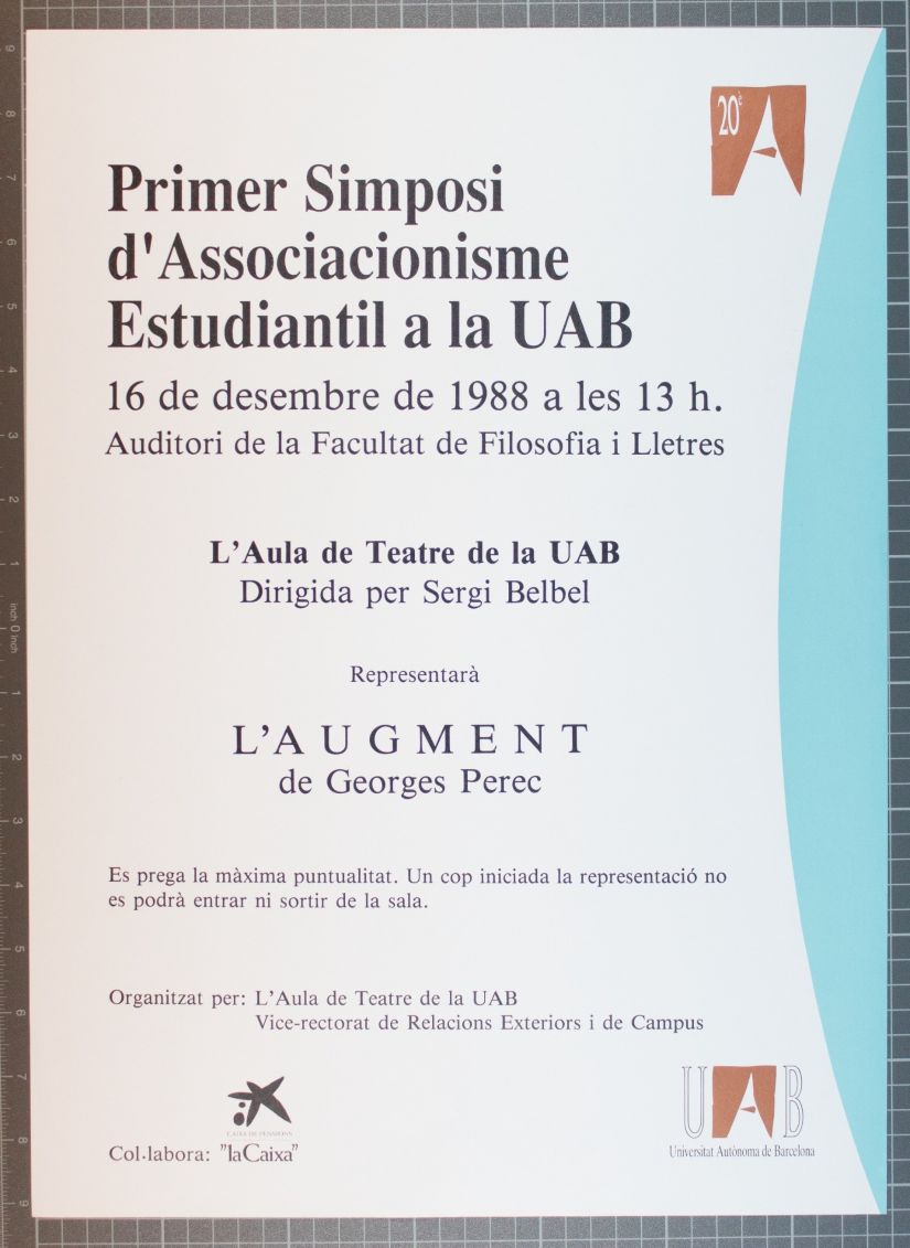 Amplía la imagen Primer simposio de asociacionismo estudiantil a la UAB
