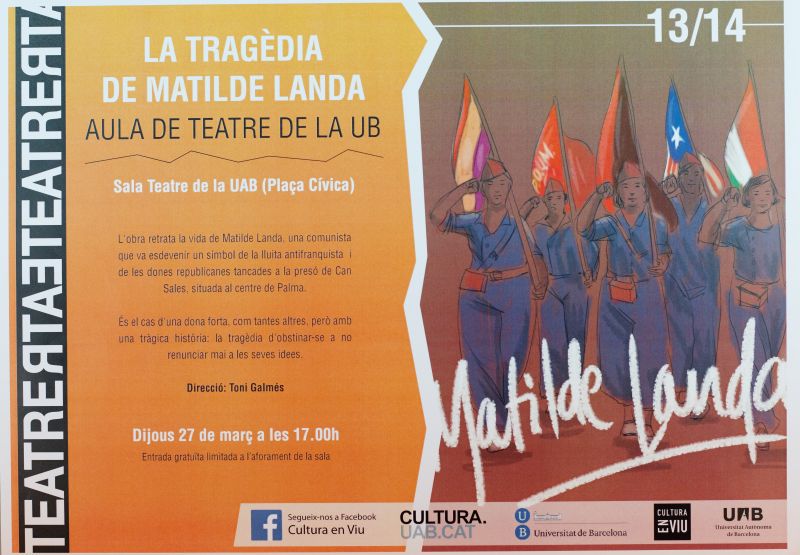 Amplía la imagen La tragedia de Matilde Landa. Aula de Teatro de la UAB.