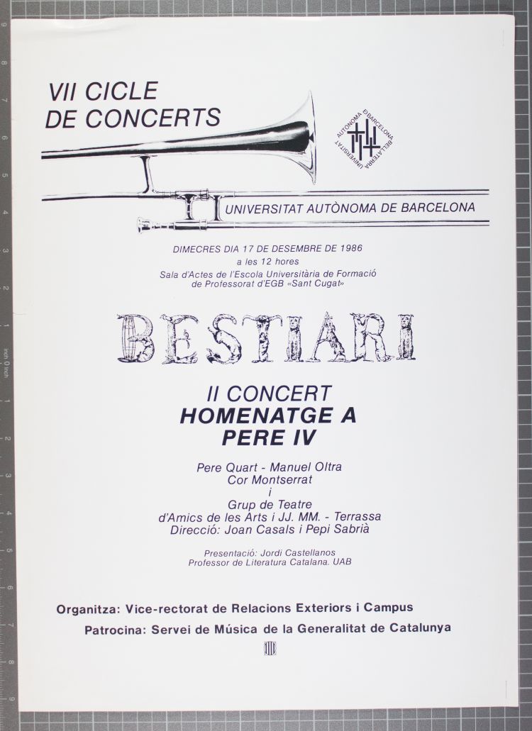 Amplía la imagen VII ciclo de conciertos. II concierto homenaje a Pedro IV