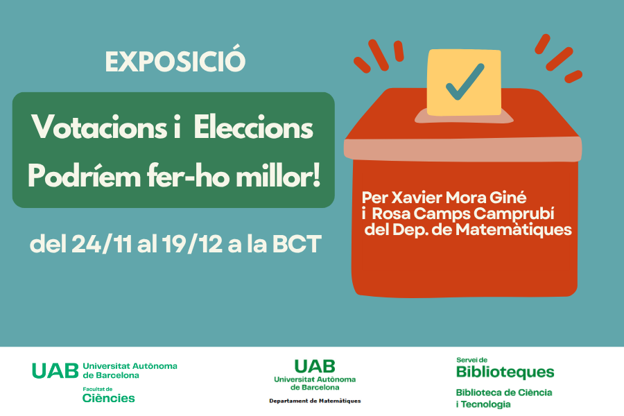 cartel exposición con el título elecciones y votaciones, podríamos hacerlo mejor