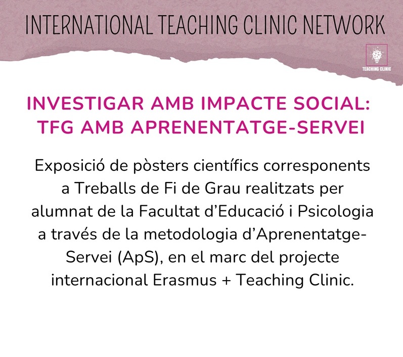 Cartel de la muestra sobre la exposición de pósters científicos correspondientes a Trabajos de Fin de Grado.