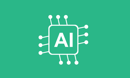 chip con la palabra IA en el centro