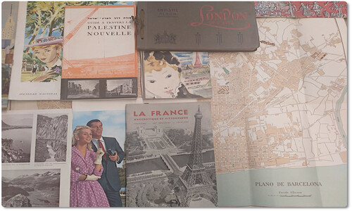 Collage de documentos de la colección Maria Comas