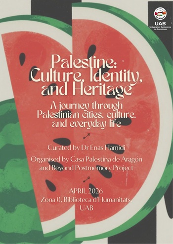 Imagen del cartel de la exposición sobre cultura palestina
