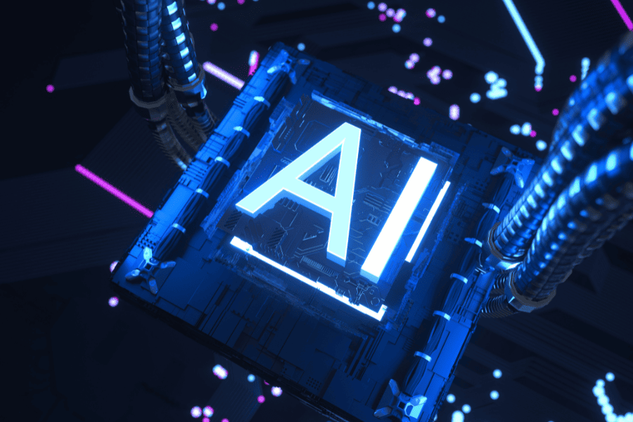 letras iluminadas AI