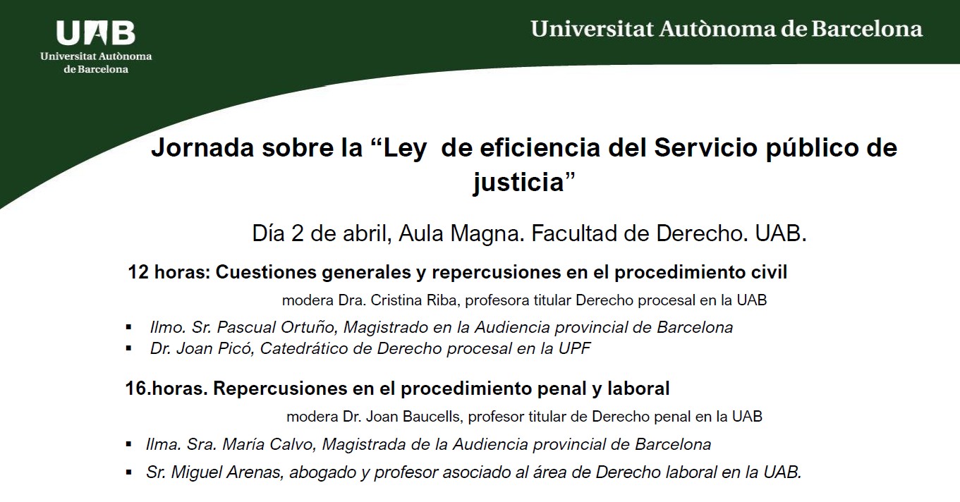 Cartel de la jornada: Ley que busca hacer la justicia más rápida y eficiente, reorganizando los juzgados y fomentando soluciones como la mediación antes de llegar a juicio.