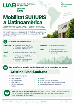 Convocatoria SUI IRIS