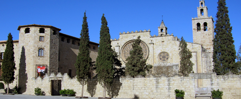      Vista general del monasterio de Sant Cugat del Vallès