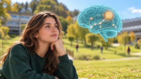 Estudiante en la universidad