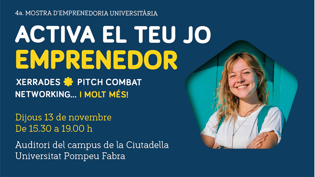 Cartel de la 4a Mostra d'Emprenedoria Universitària