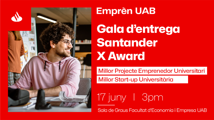 Gala de entrega de los «Santander X Award»