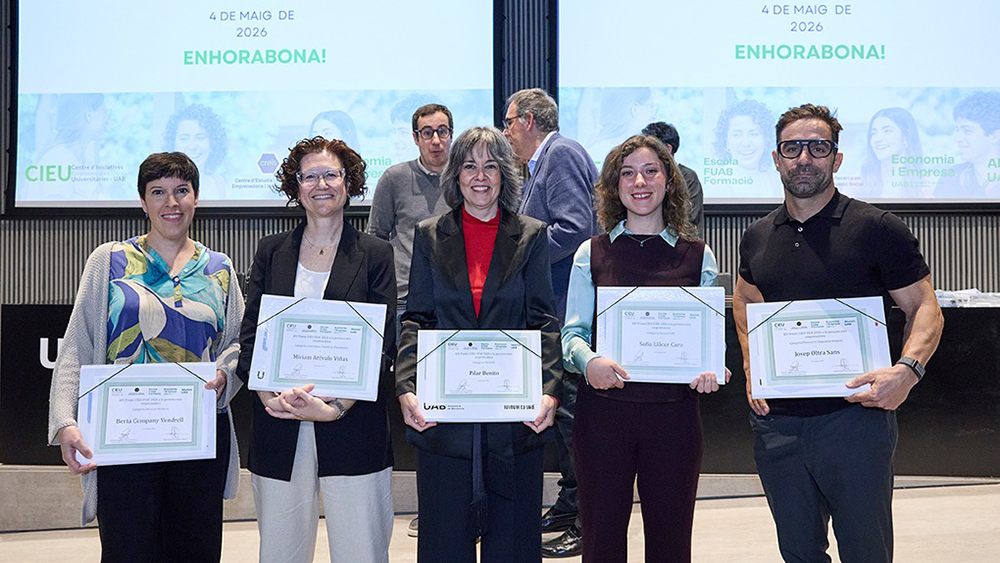 Premiados y premiadas del certamen de innovación y emprendimiento